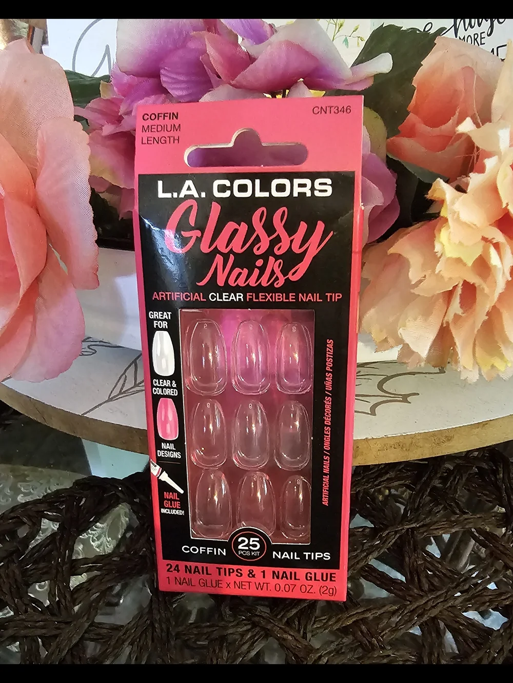 VOGUE L.A. COLORS 3D Gems Trinket Nail Tips
